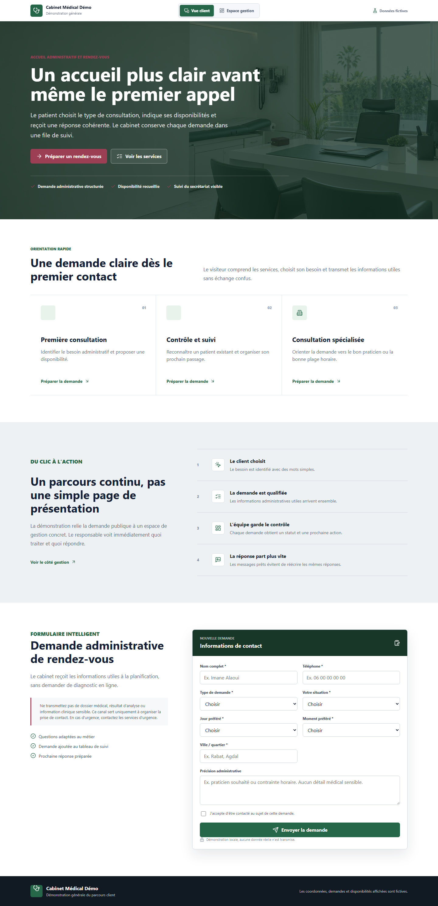 Médical: Demande de consultation